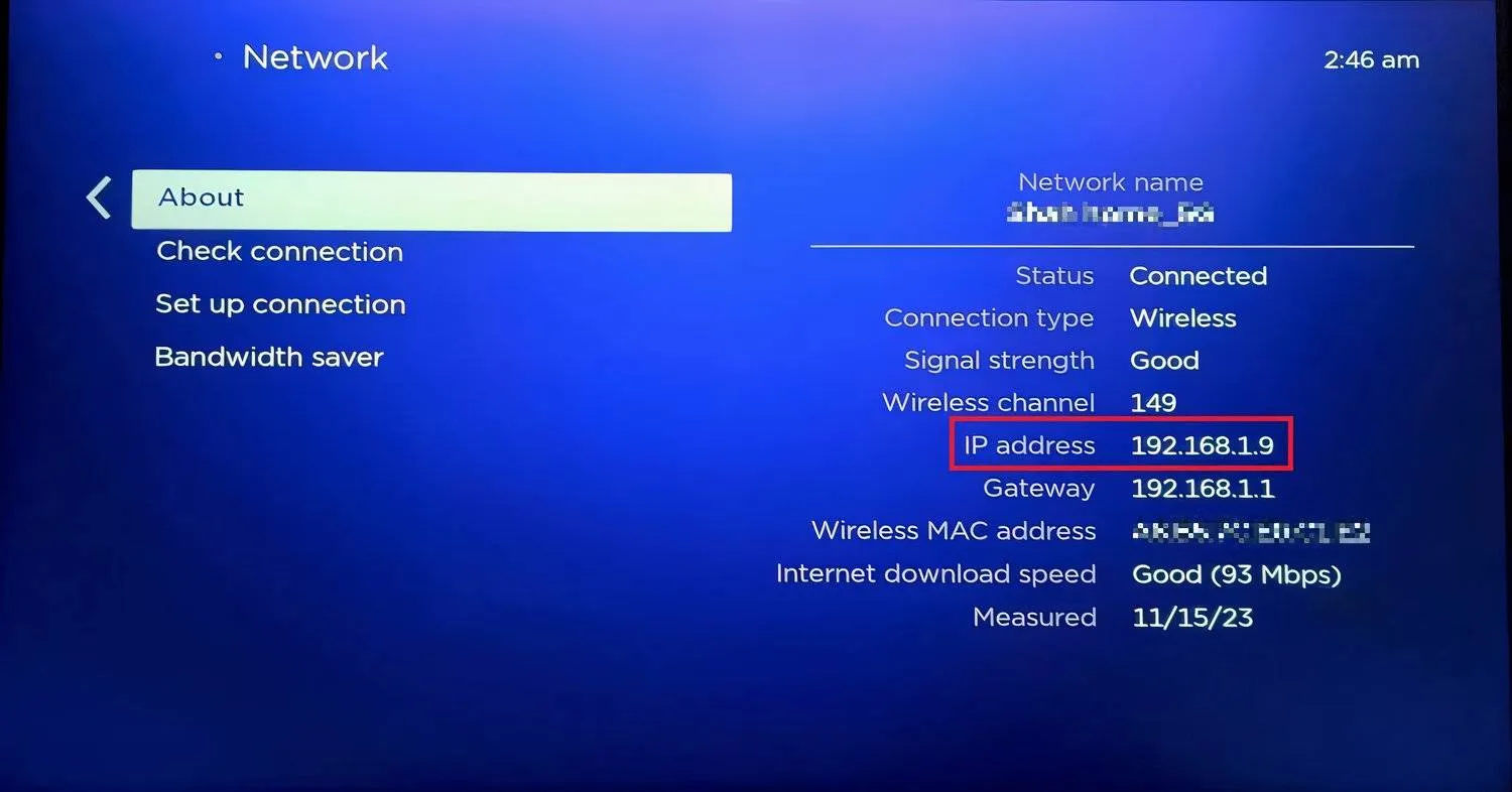 roku network page